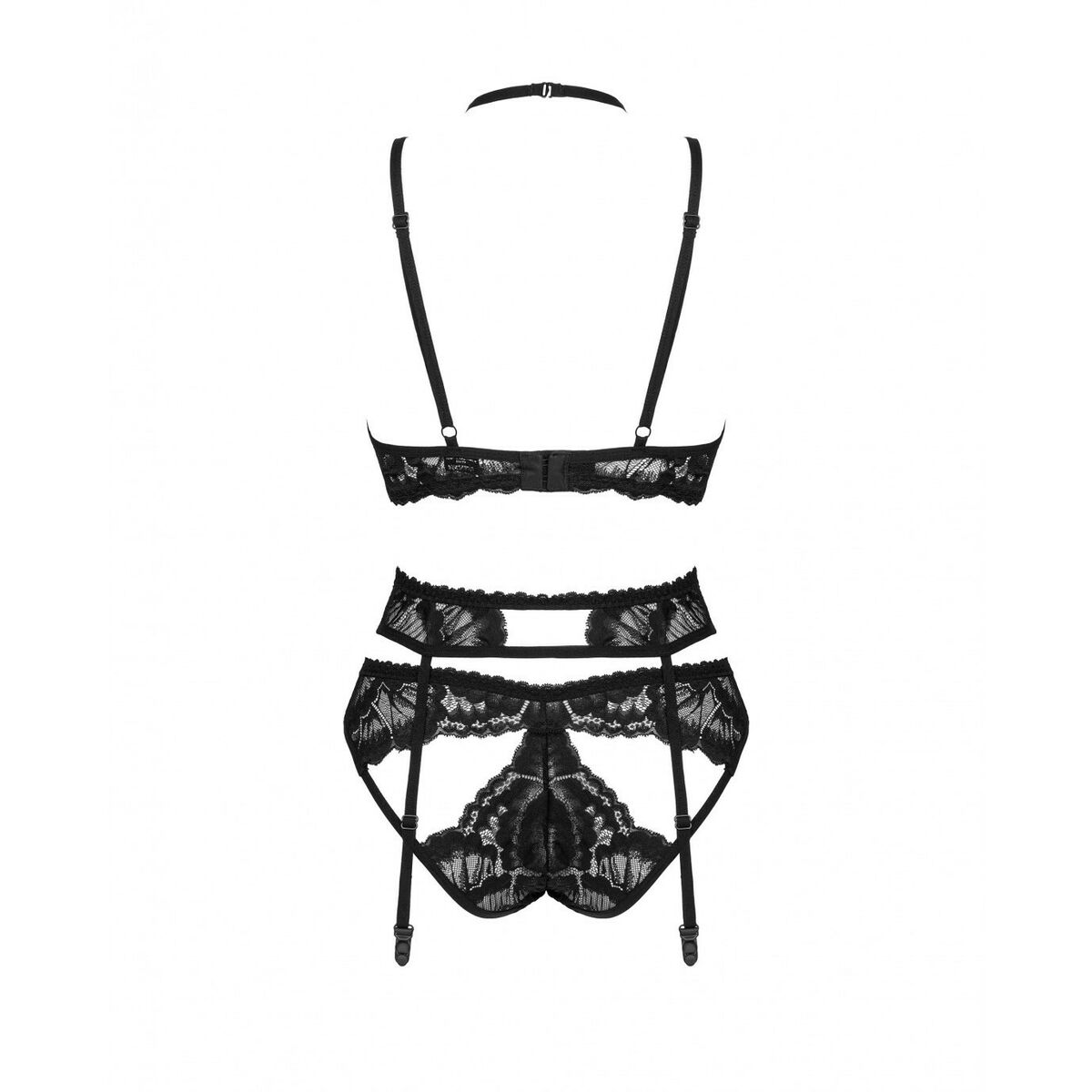 Set med underkläder Obsessive Alessya Svart XS/S